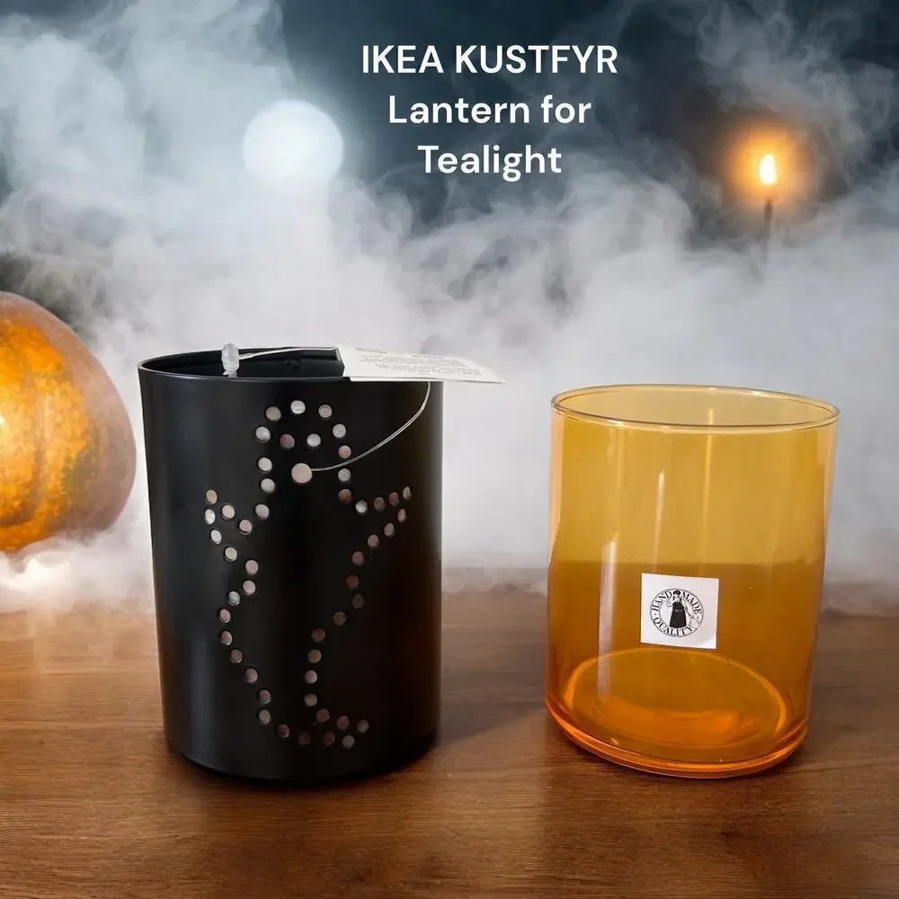 IKEA KUSTFYR Lantern for tealight, Ghost,